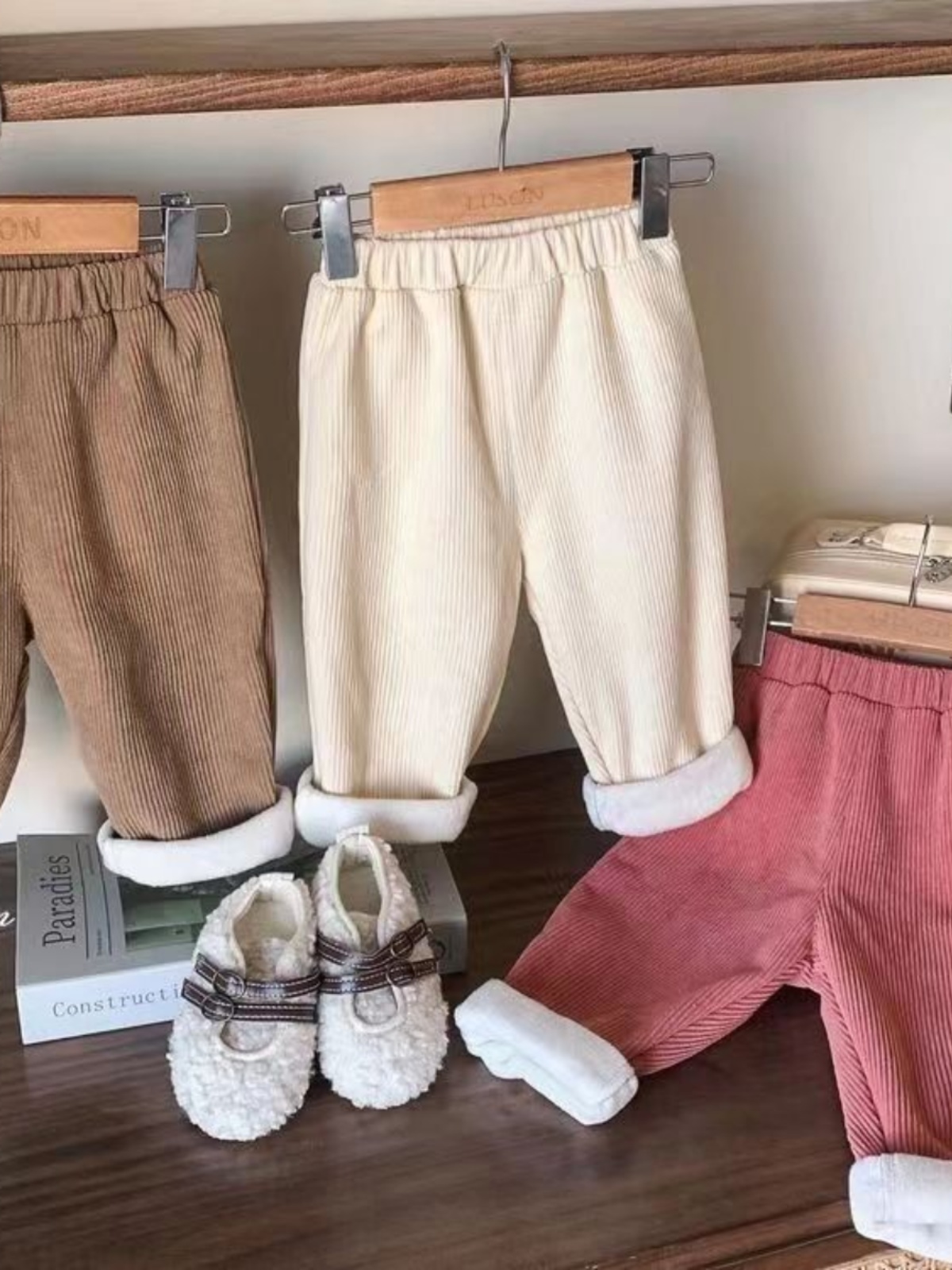 Corduroy Pant Warm - Pantalon décontracté en velours côtelé doublé