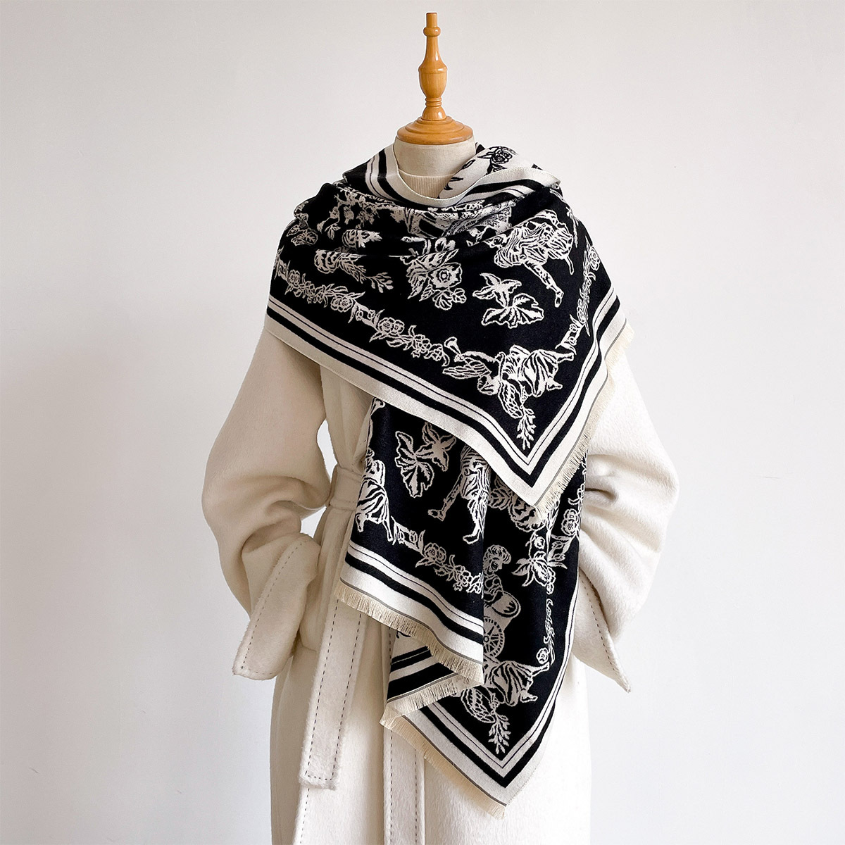 Cashmere Pashmina Wrap - Écharpe, Hijab, Pashmina, Bandana, Châle, Foulard