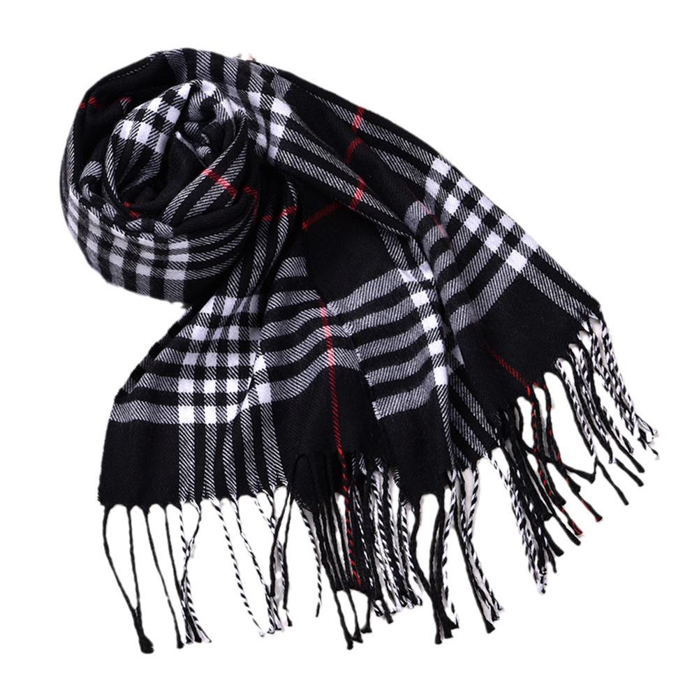 Wool Scarf Men - Écharpes d'hiver de Style britannique, châles