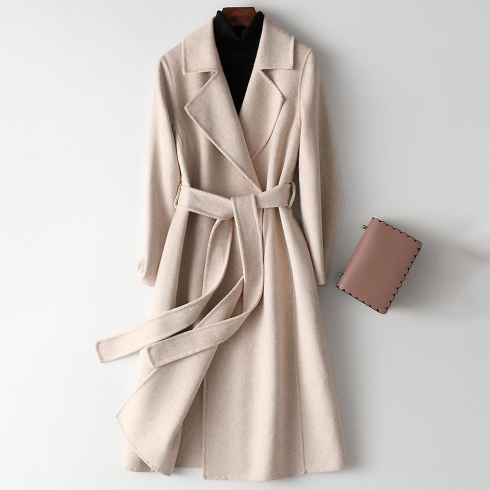 Wool Coat Peacoat - Manteau en laine pour femme, long