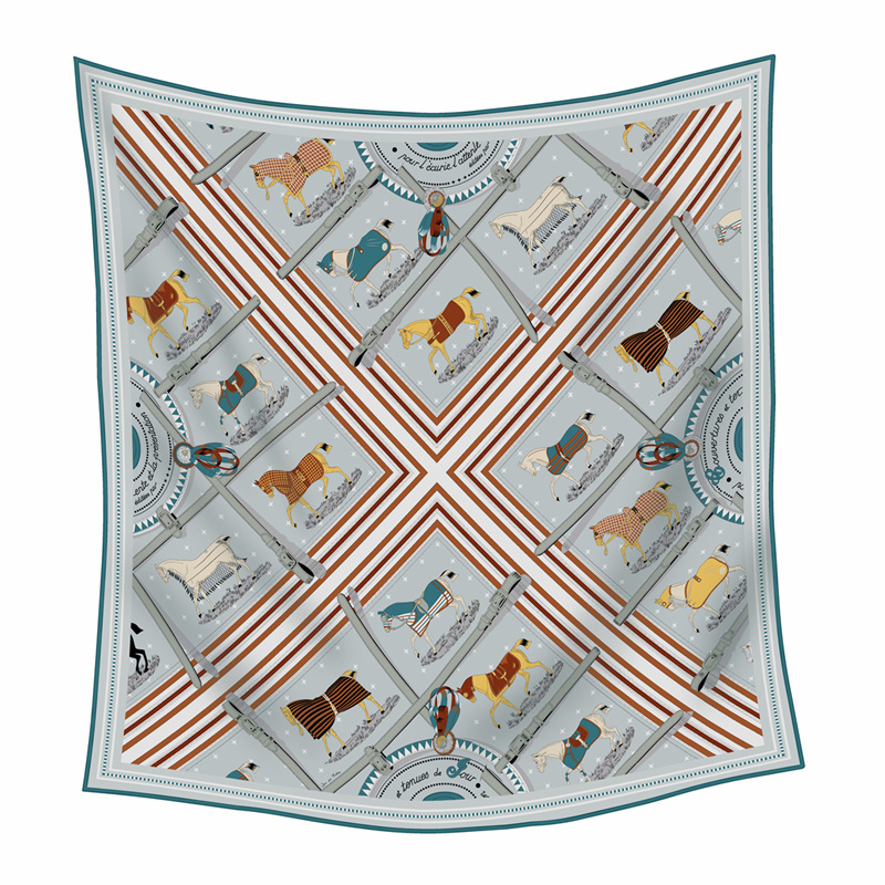 Cashmere Pashmina Wrap - Écharpe en soie cachemire imprimée tendance