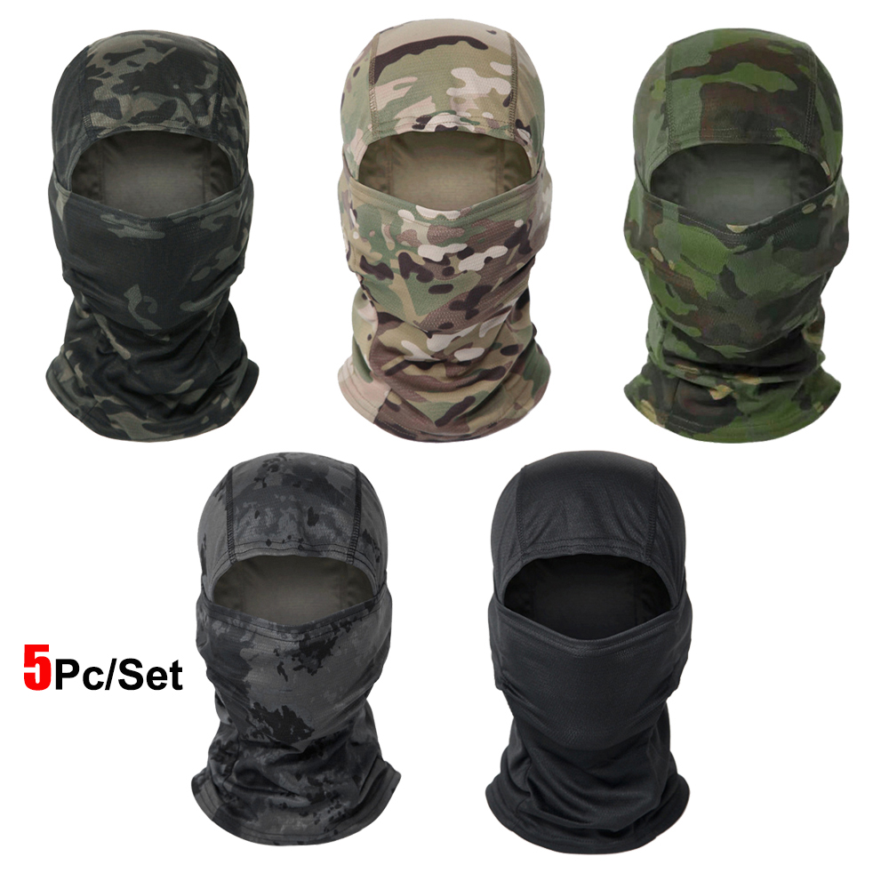 Balaclava Ski Mask - Lot de 5 cagoules camouflage intégrales