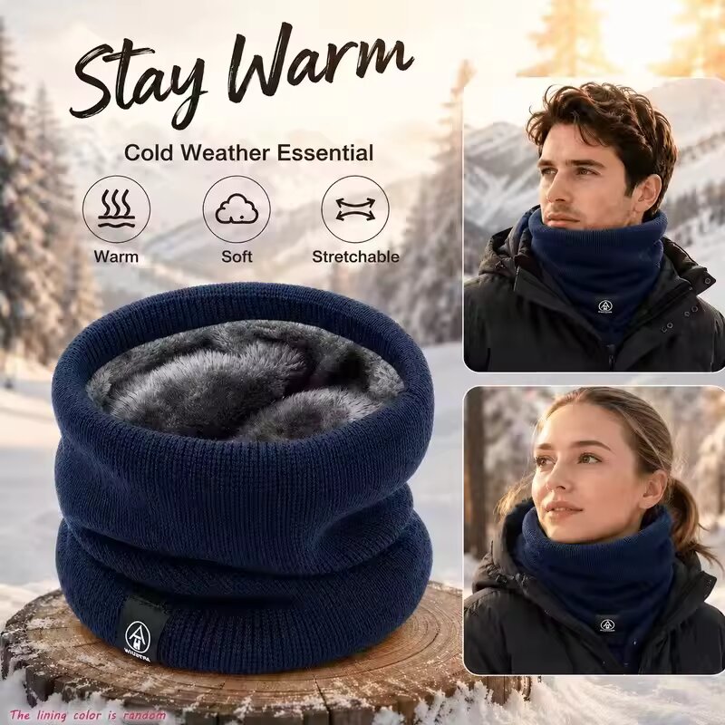 Écharpe de cou tricotée chaude - Wool Scarf Men avis et prix