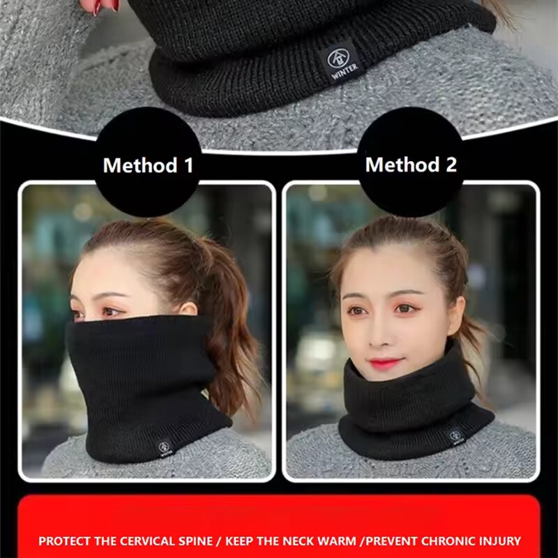 Écharpe de cou tricotée chaude - Wool Scarf Men avis et prix