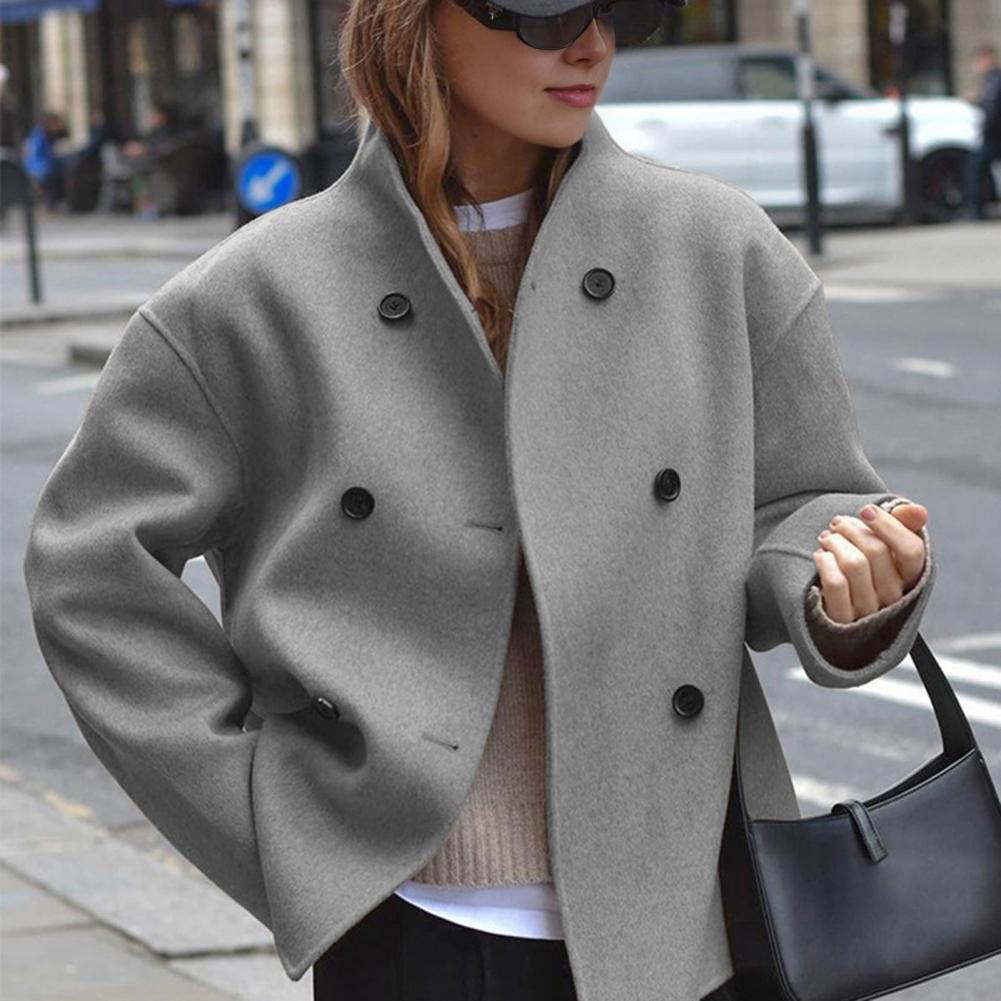 Manteau court en laine pour fe - Wool Coat Peacoat avis et prix