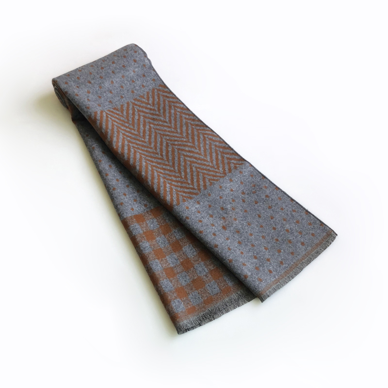 Écharpe en cachemire avec pomp - Wool Scarf Men avis et prix