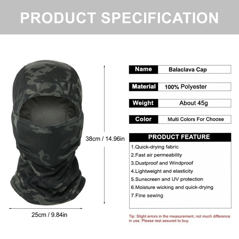 Cagoule de Camouflage, chapeau - Balaclava Ski Mask avis et prix